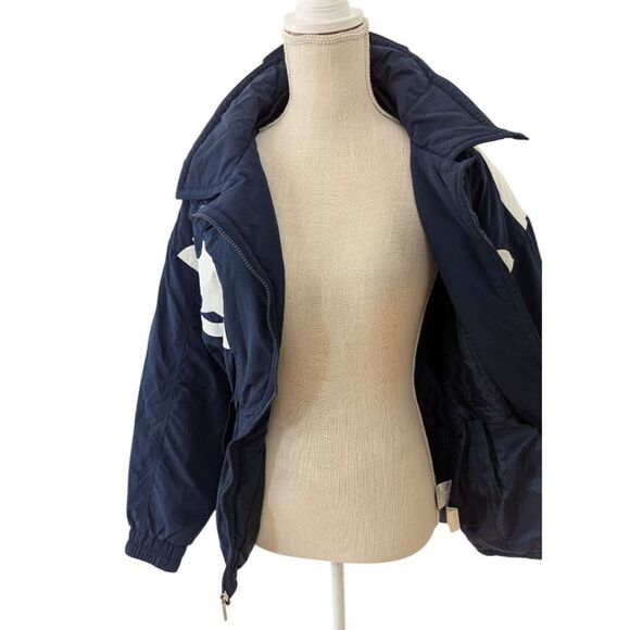 VTG 80's-90's TYROLIA SKIWEAR Women's 8 Navy & White Ski & Snow Jacket Nylon NWT - Picture 5 of 10